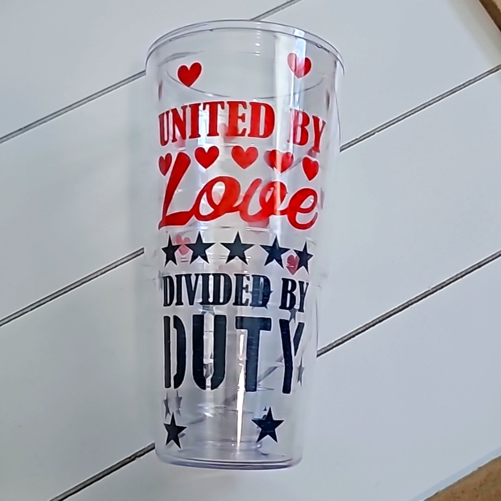 [*3 Items For $20 In Bundle*] Tervis Military Love 24 oz Tumbler